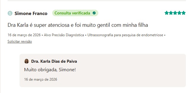 Avaliação verificada de Simone Franco no Doctoralia